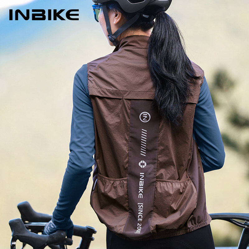 Running Gear Jacket - INBIKE rompi bersepeda wanita, rompi tanpa