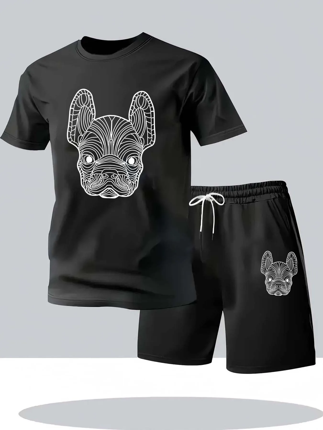 Running Gear For Men - Setelan Kaos Lengan Pendek dan Celana