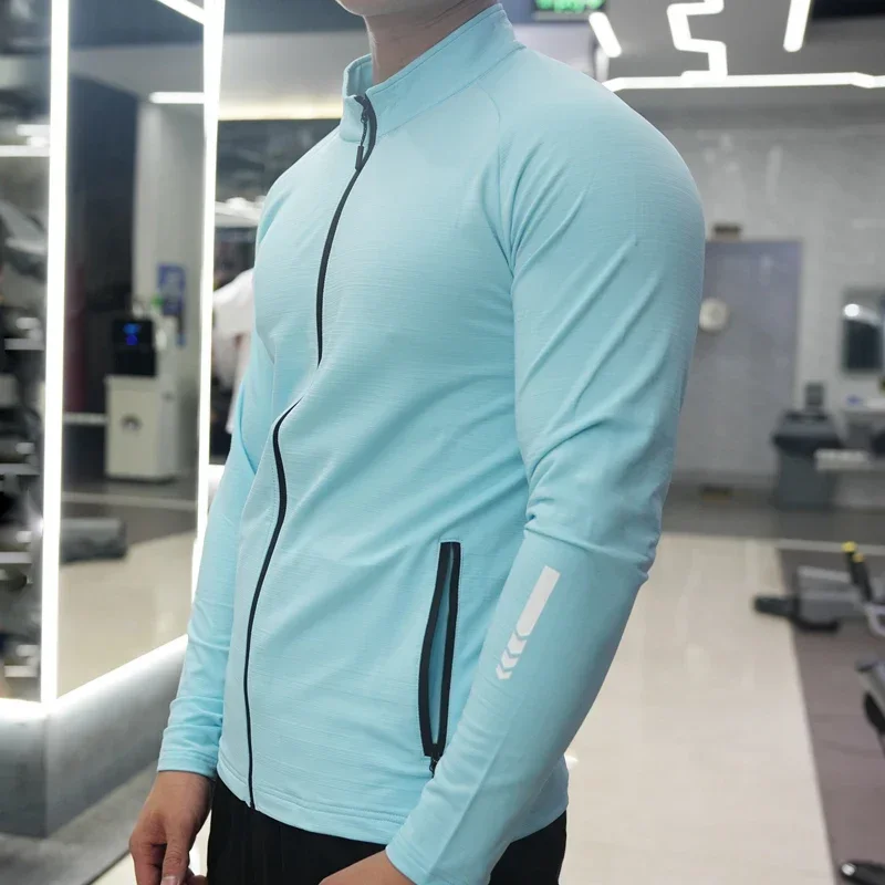 Jaket Gym pria, celana ketat l - Running Gear Jacket ulasan dan harga