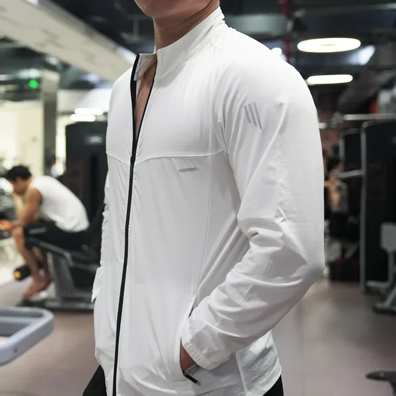 Kaus tipis Ice Silk, atasan ol - Running Gear Jacket ulasan dan harga
