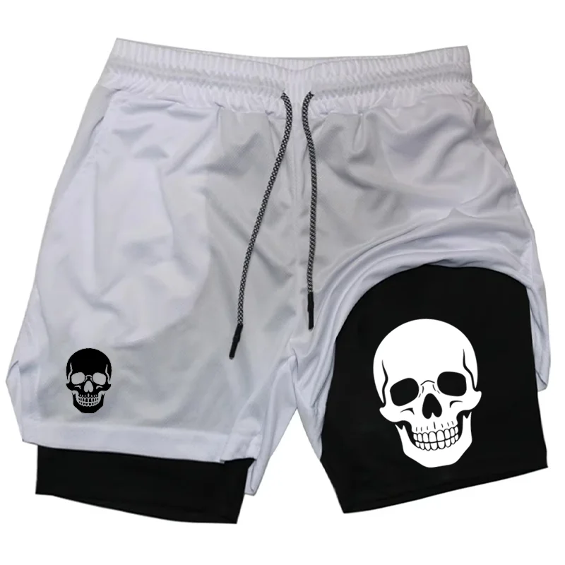 Celana pendek pria Skull 2-in- - Running Gear For Men ulasan dan harga