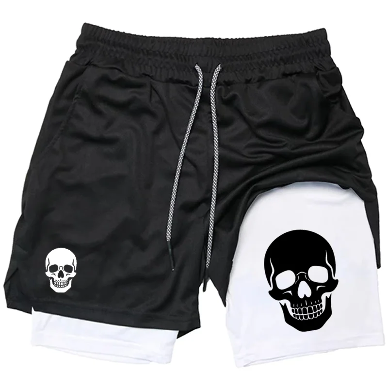 Celana pendek pria Skull 2-in- - Running Gear For Men ulasan dan harga